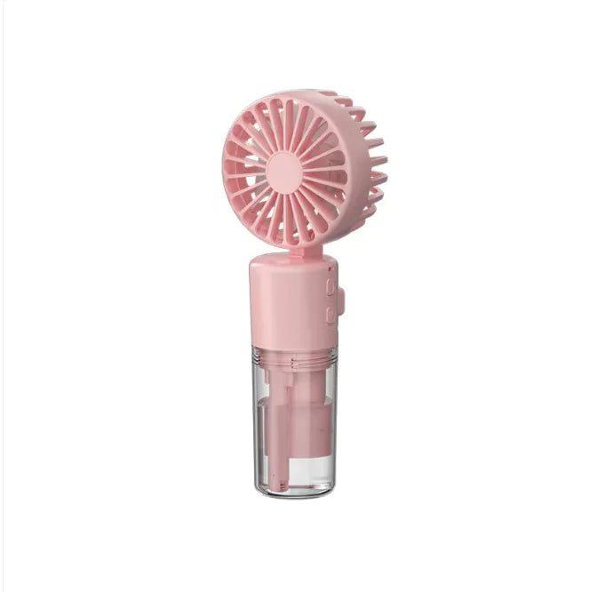 Portable Handheld Spray Fan 4-Speed Water Spray Mist Fan Summer Cooling Artifact USB Charging Summer Supplies Outdoor Mini Fan
