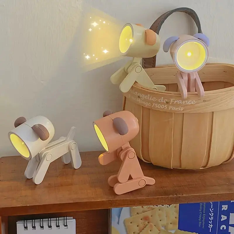 Cute Small Dog Night Light Table Lamp Decoration