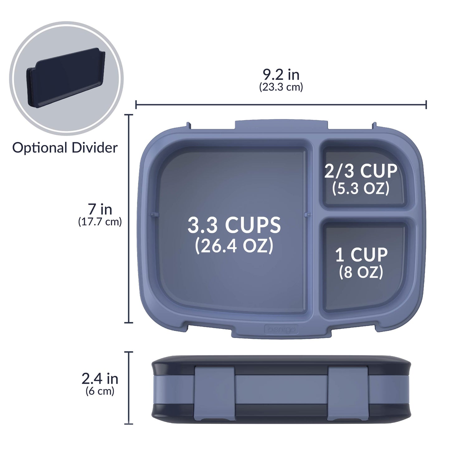 Fresh Leak-Proof Lunch Box - Navy