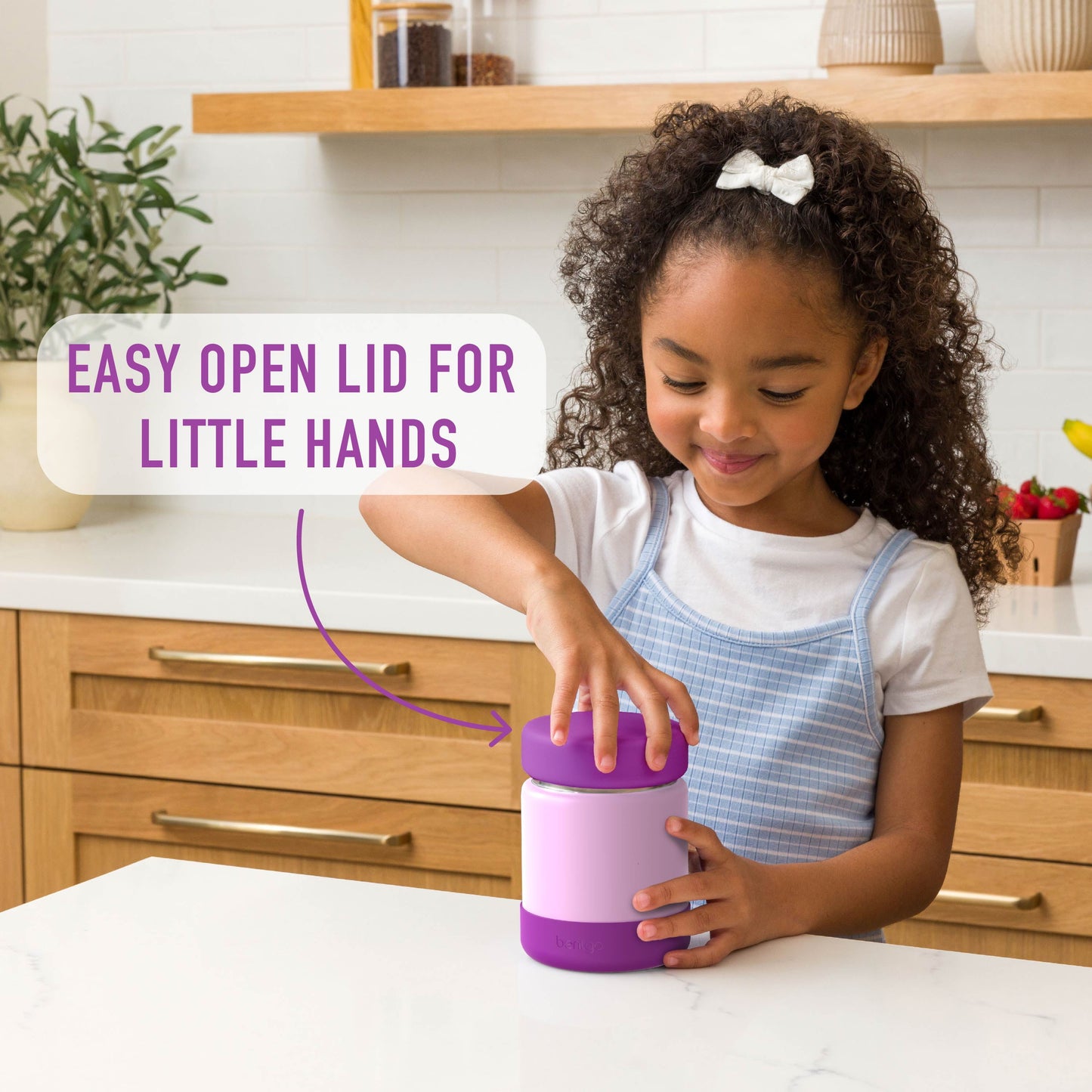 Kids Stainless Steel Insulated Food Jar - Purple