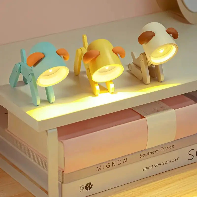 Cute Small Dog Night Light Table Lamp Decoration