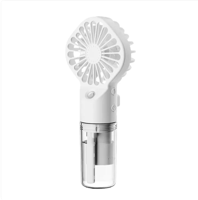 Portable Handheld Spray Fan 4-Speed Water Spray Mist Fan Summer Cooling Artifact USB Charging Summer Supplies Outdoor Mini Fan