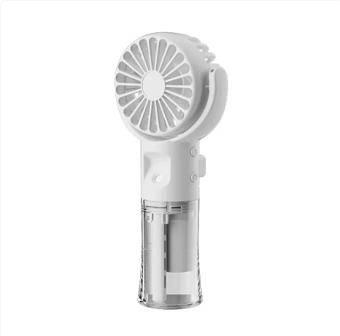 Portable Handheld Spray Fan 4-Speed Water Spray Mist Fan Summer Cooling Artifact USB Charging Summer Supplies Outdoor Mini Fan