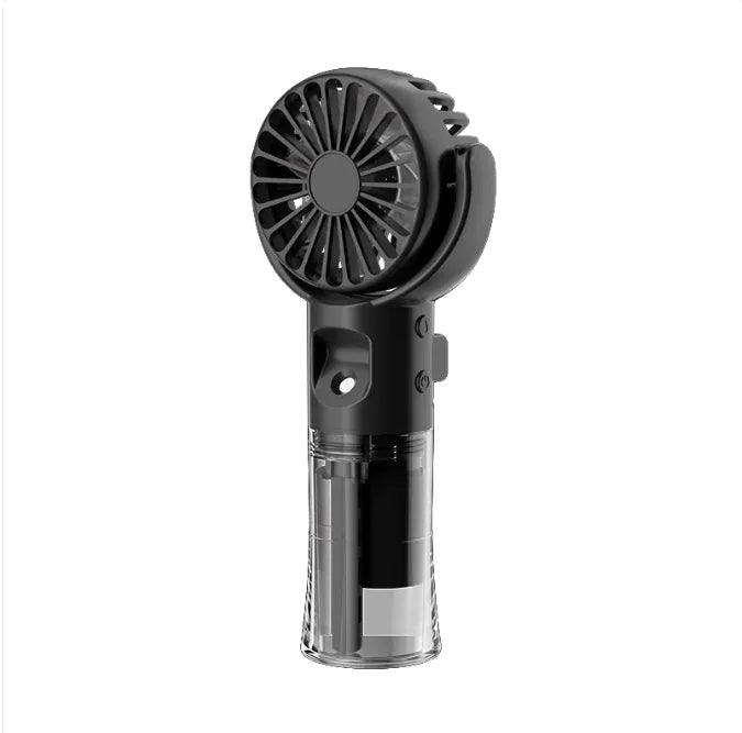 Portable Handheld Spray Fan 4-Speed Water Spray Mist Fan Summer Cooling Artifact USB Charging Summer Supplies Outdoor Mini Fan