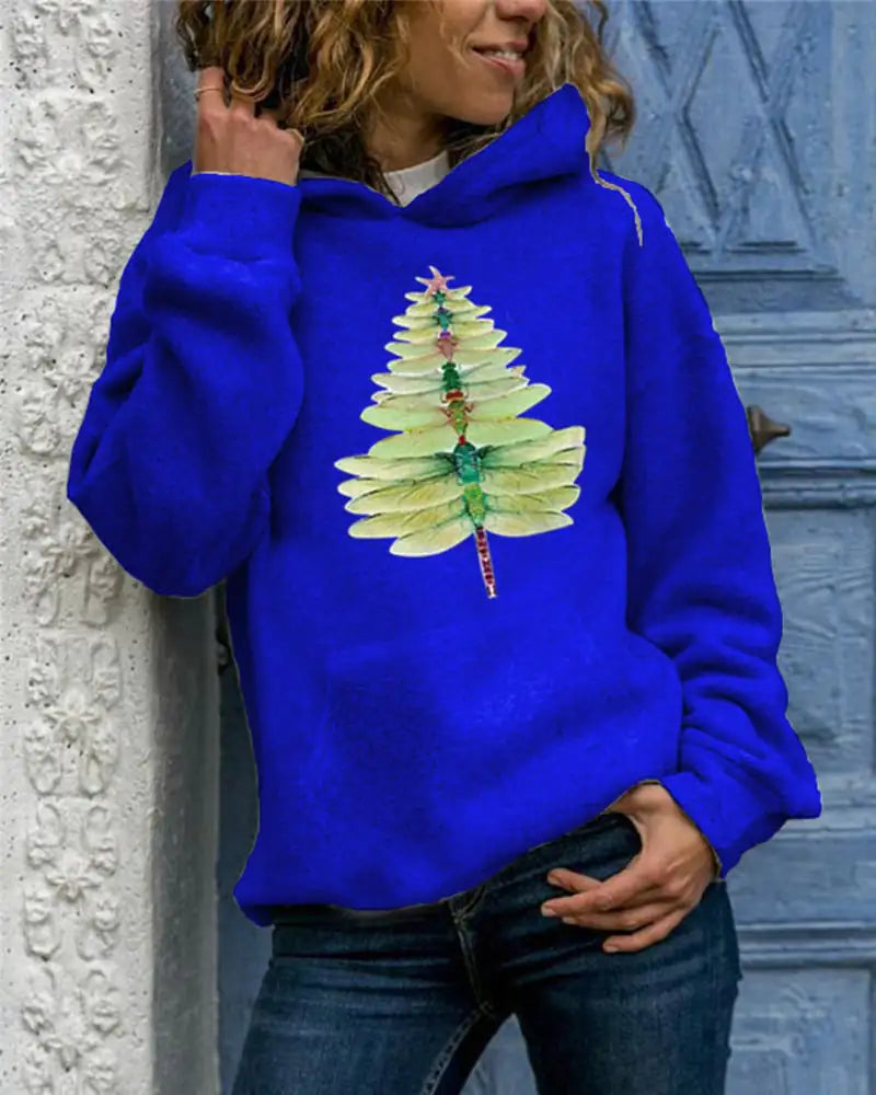 Animal Print Women's Long Sleeve Turtleneck Hoodie