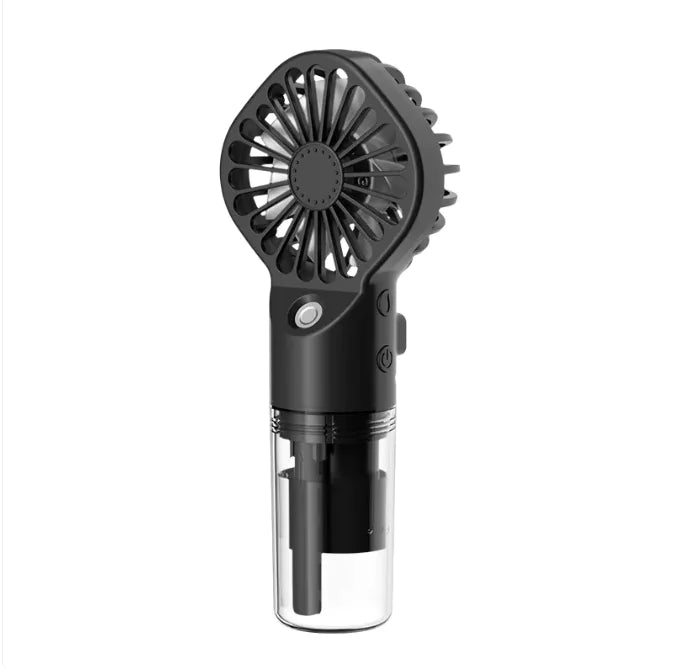 Portable Handheld Spray Fan 4-Speed Water Spray Mist Fan Summer Cooling Artifact USB Charging Summer Supplies Outdoor Mini Fan