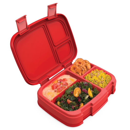 Fresh – Leak-Proof, Bento Lunch Box for Adults and Teens, 4-Compartment Leak-Proof Design, Great for Portion Control