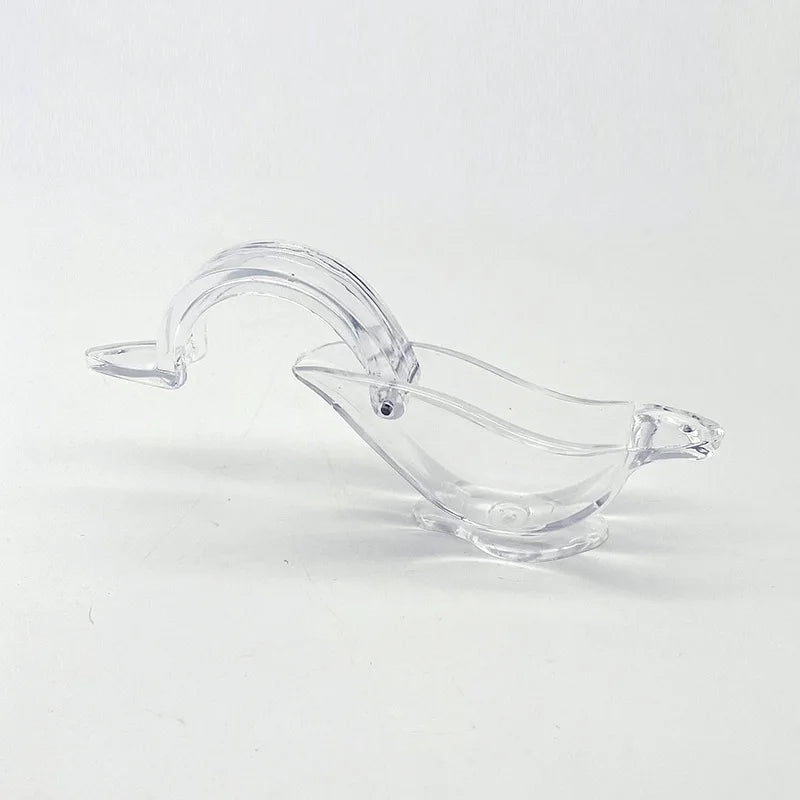 Lemon Manual Juicer Press Squeeze Fruit Mini Manual Juicer Bird Shape Transparent Portable for Orange Kitchen Home Slip Tool