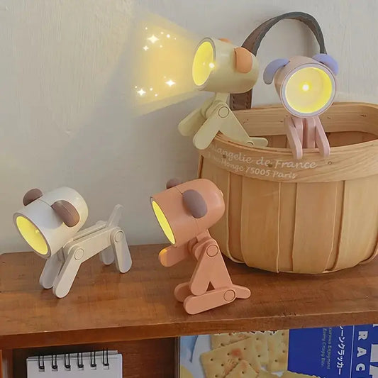 Cute Small Dog Night Light Table Lamp Decoration