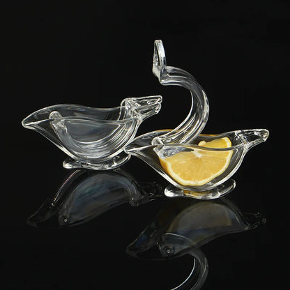 Lemon Manual Juicer Press Squeeze Fruit Mini Manual Juicer Bird Shape Transparent Portable for Orange Kitchen Home Slip Tool