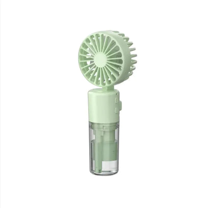 Portable Handheld Spray Fan 4-Speed Water Spray Mist Fan Summer Cooling Artifact USB Charging Summer Supplies Outdoor Mini Fan