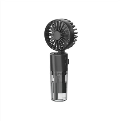Portable Handheld Spray Fan 4-Speed Water Spray Mist Fan Summer Cooling Artifact USB Charging Summer Supplies Outdoor Mini Fan